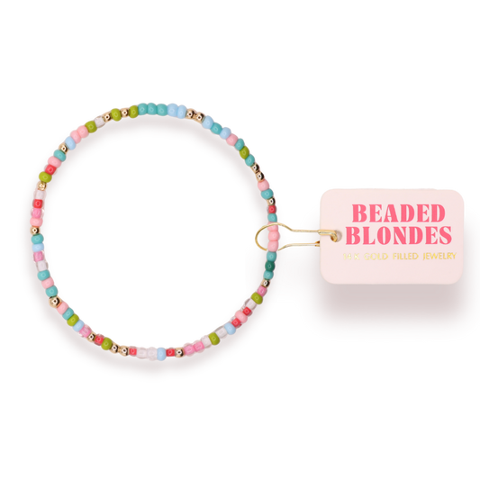 Holiday Cheer Sprinkle Bracelet: Petite 6.25 inch