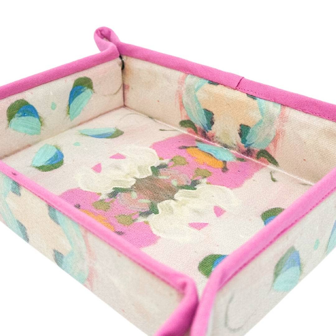 Monet's Garden Pink Snap Tray: One Size