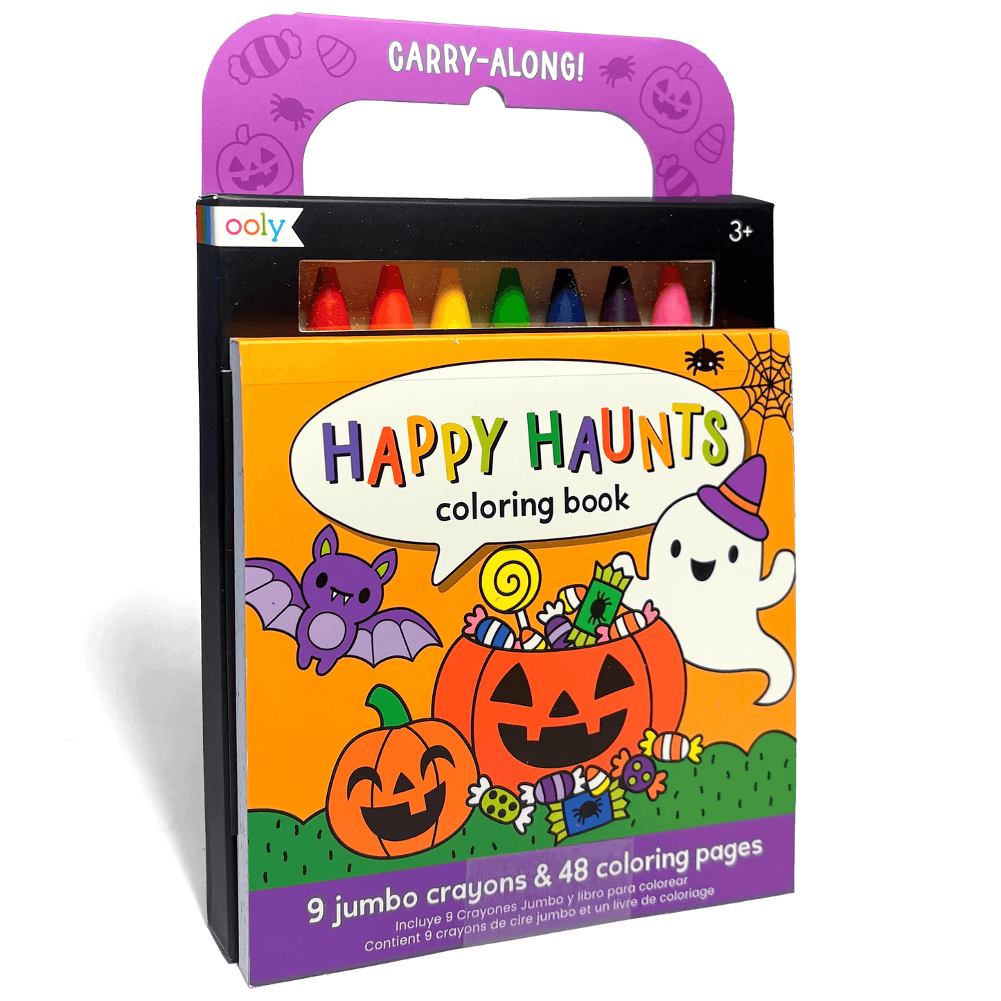 Ooly Carry-Along Coloring Book Set - Happy Haunts