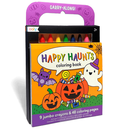 Ooly Carry-Along Coloring Book Set - Happy Haunts