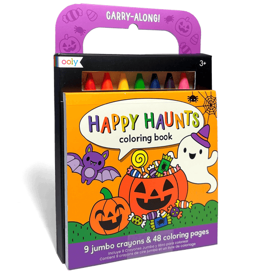 Ooly Carry-Along Coloring Book Set - Happy Haunts
