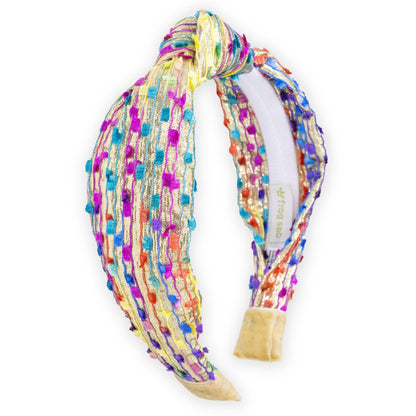 Kids Knot Headband - Confetti Hair Accessories for Girls: Gold - Persnickety Shop