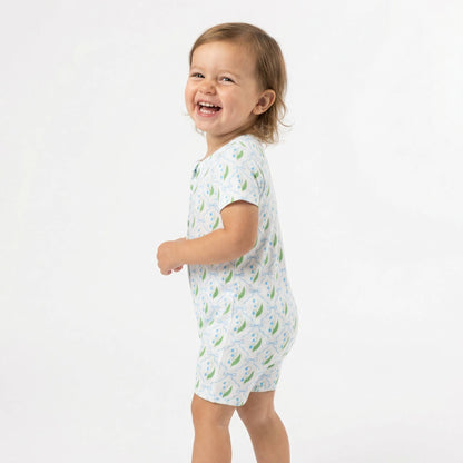 Bluebell Bows Short Sleeve & Shorts Bamboo Sleeper
