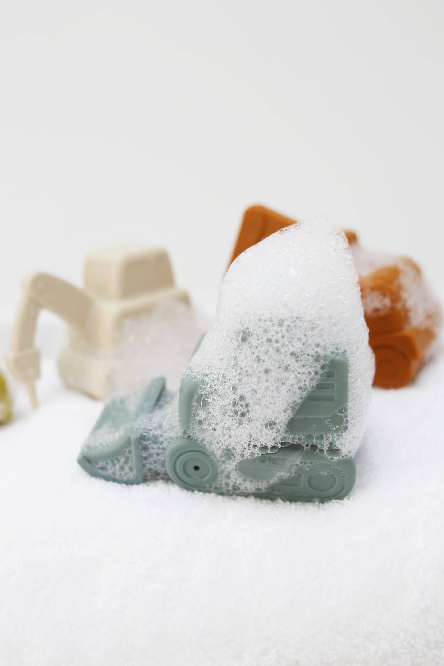 Construction Vehicle Mold Free Silicone Bath Toy Set  - Persnickety Shop