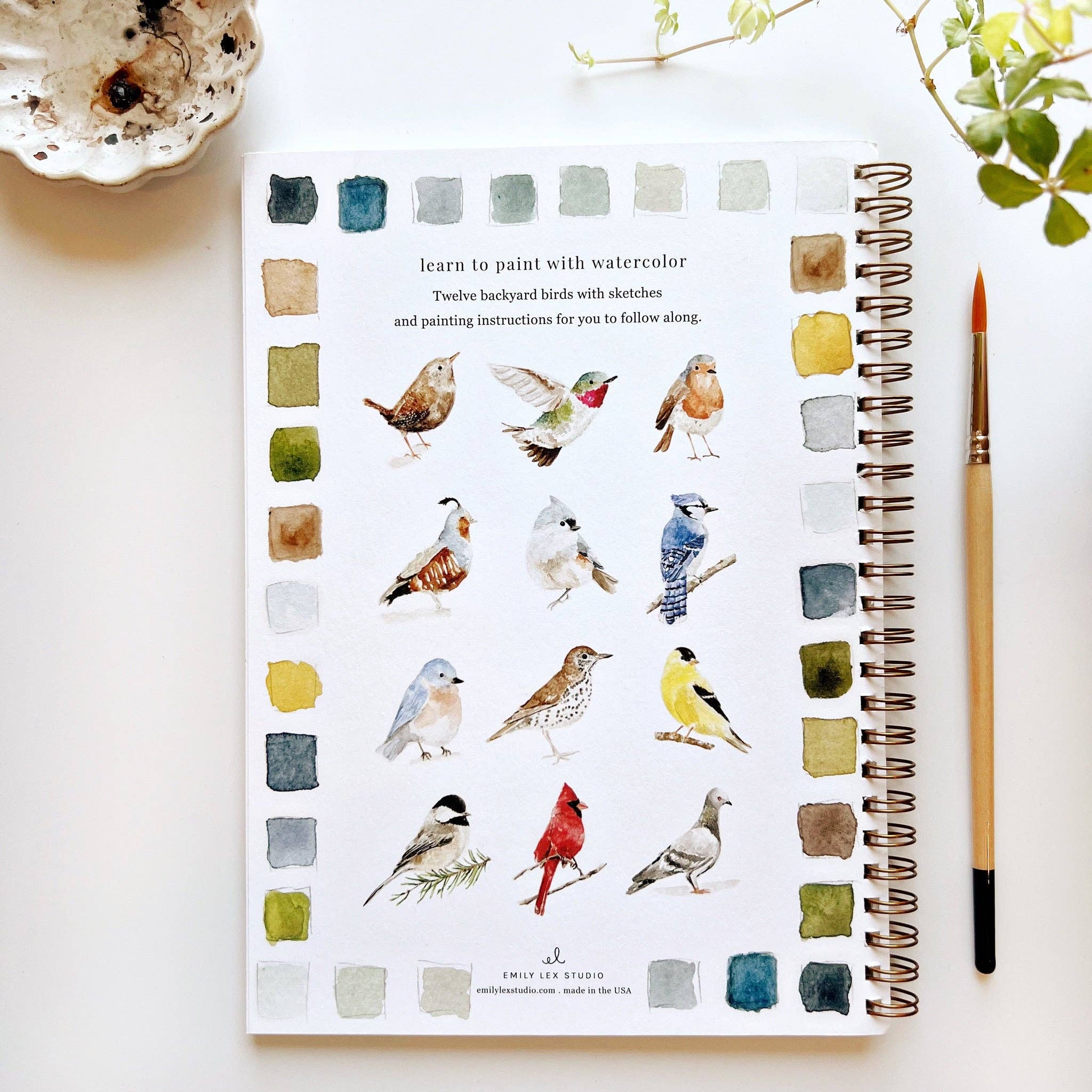 Birds watercolor workbook - Persnickety Shop