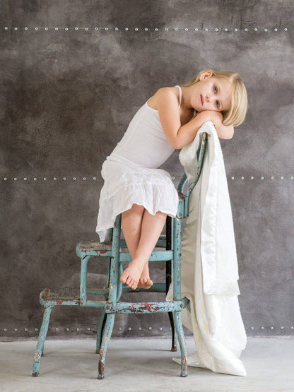 Chenille Satin™ Baby Blanket: Blue