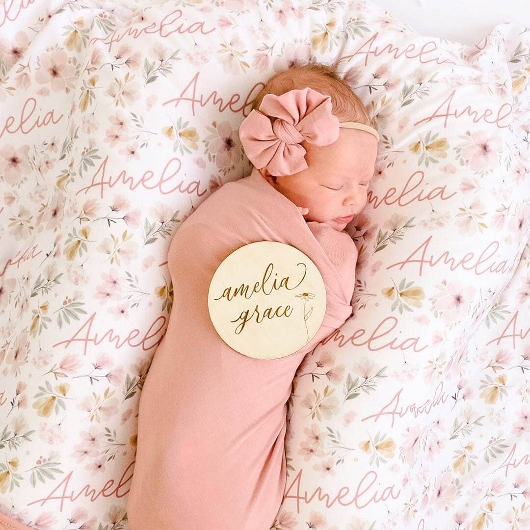 Solid Mauve Bamboo Knit Swaddle Blanket - Persnickety Shop