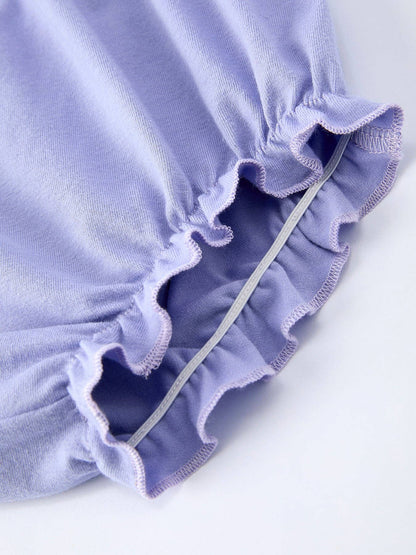 Purple Floral Smocked Embroidery Baby Girls Bloomers Set: 3M - Persnickety Shop
