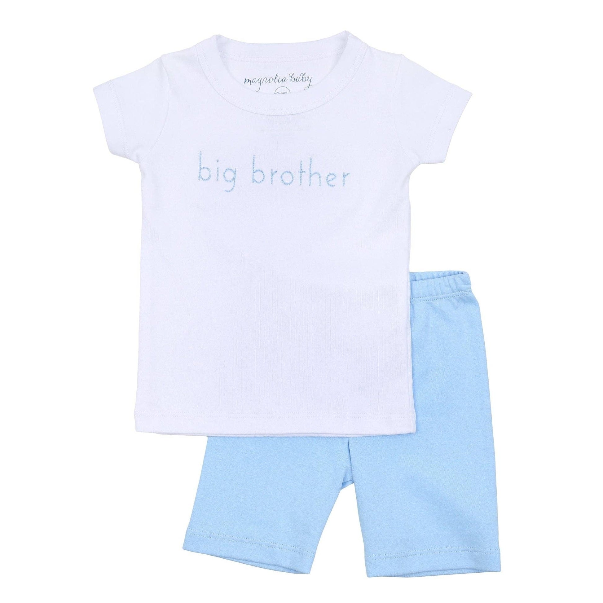 Big Brother Embroidered Short Pajamas: 3T - Persnickety Shop