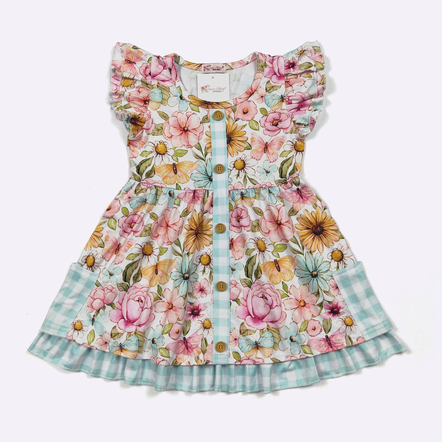 Butterfly Garden Girls Dress