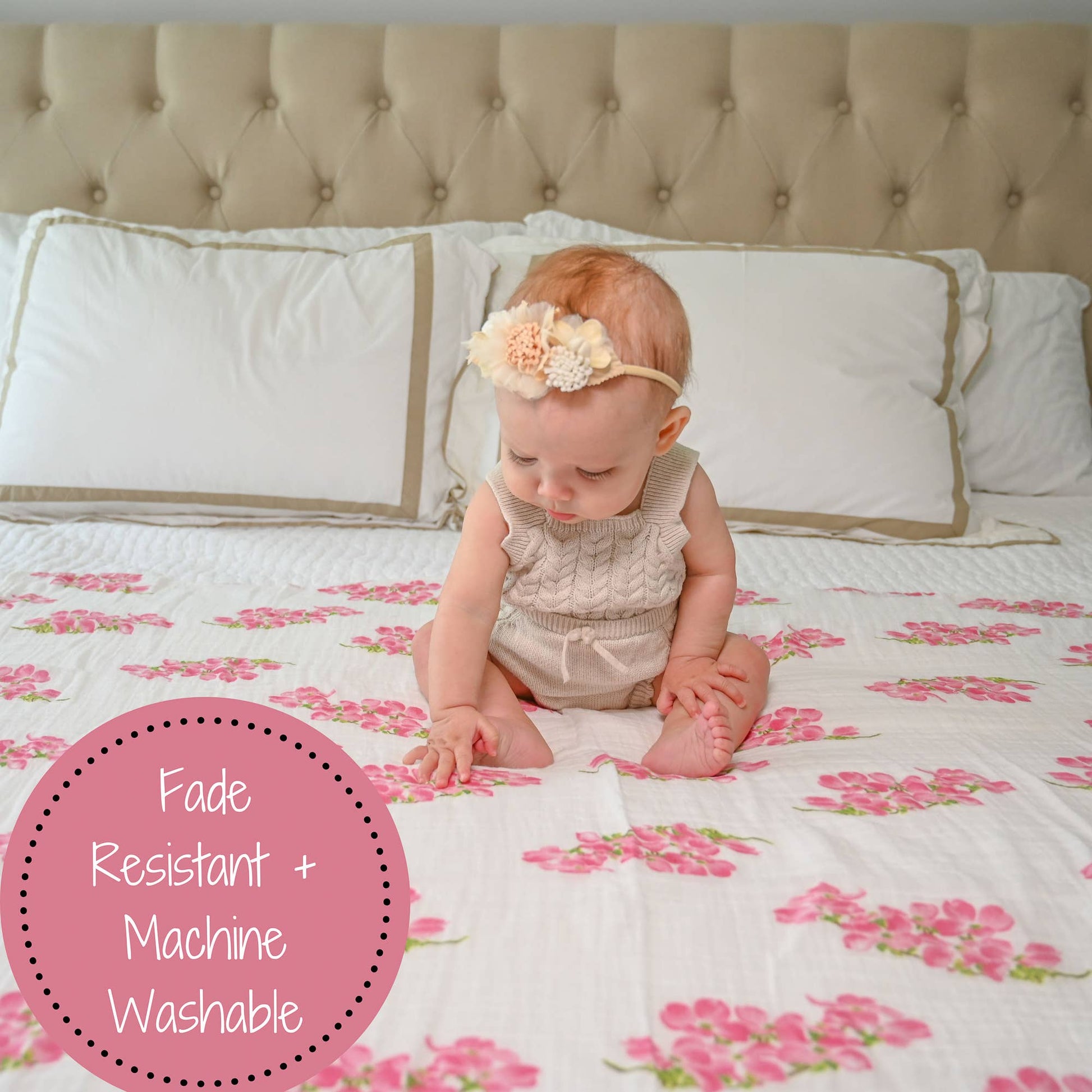Dogwoods In Bloom Baby Swaddle Blanket - Persnickety Shop