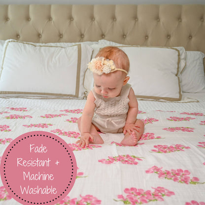 Dogwoods In Bloom Baby Swaddle Blanket - Persnickety Shop