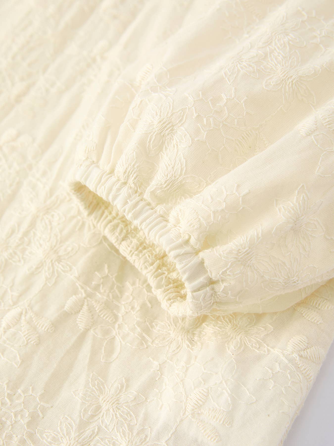 Long-Sleeved Embroidered Baby Doll Collar Dress: 2 / Dress - Persnickety Shop