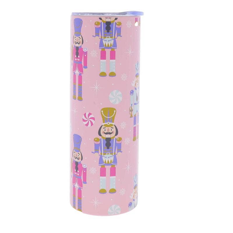 Jane Marie Whimsy Nutcracker 20 Oz. Skinny Tumbler With Lid And Staw - Persnickety Shop