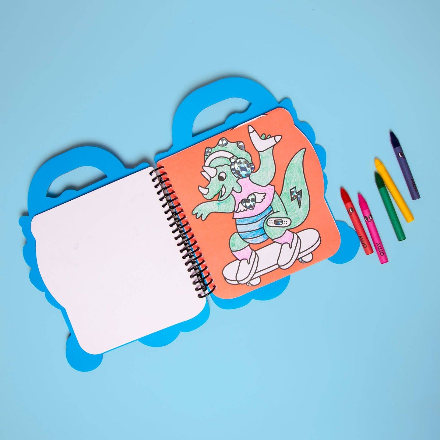 SUPER COLORING & STICKER BOOK - DINO