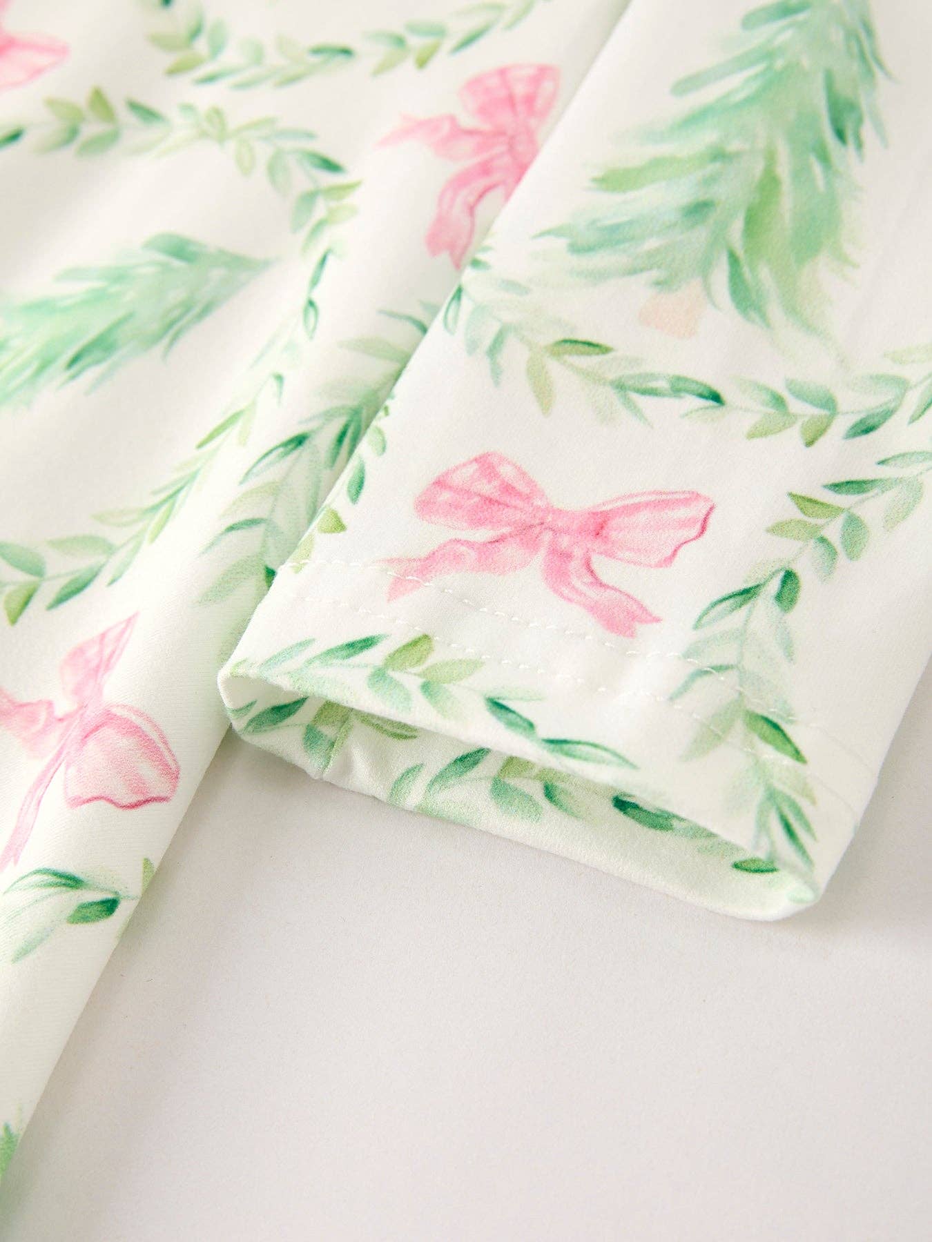 Festive Christmas Tree & Wreath Girls Dress: 2 - Persnickety Shop