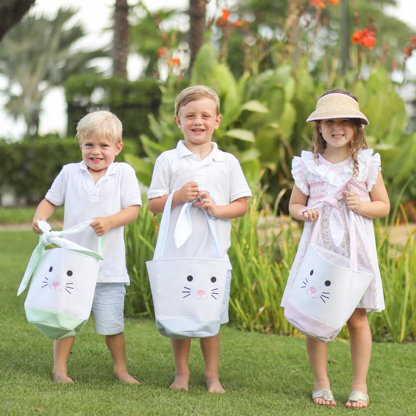Easter Bunny Basket, Blue - Persnickety Shop