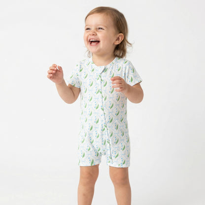 Bluebell Bows Short Sleeve & Shorts Bamboo Sleeper