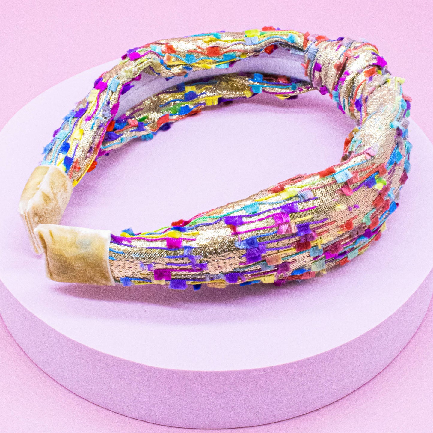 Kids Knot Headband - Confetti Hair Accessories for Girls: Gold - Persnickety Shop