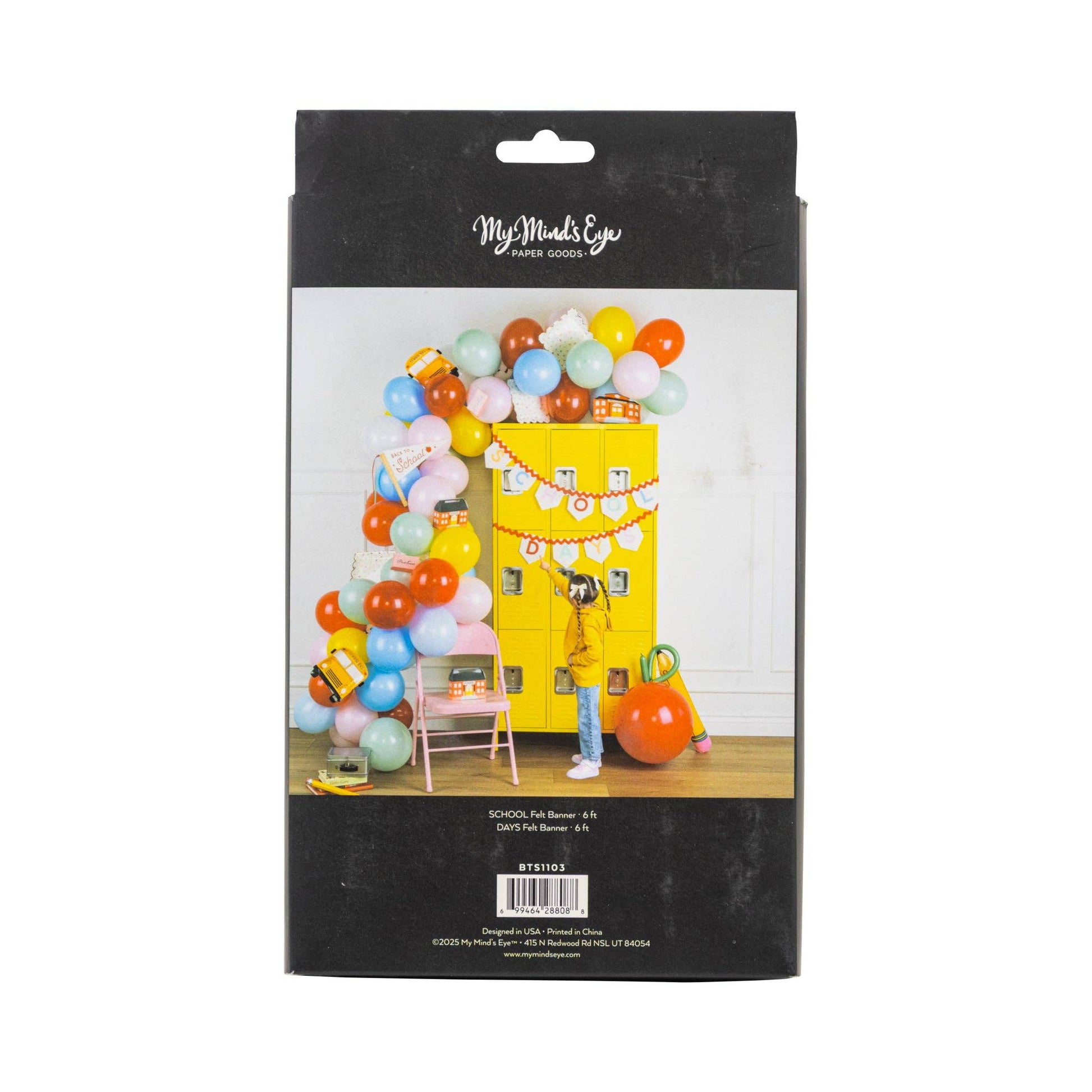 BTS1103 - School Days Felt Banner - Persnickety Shop