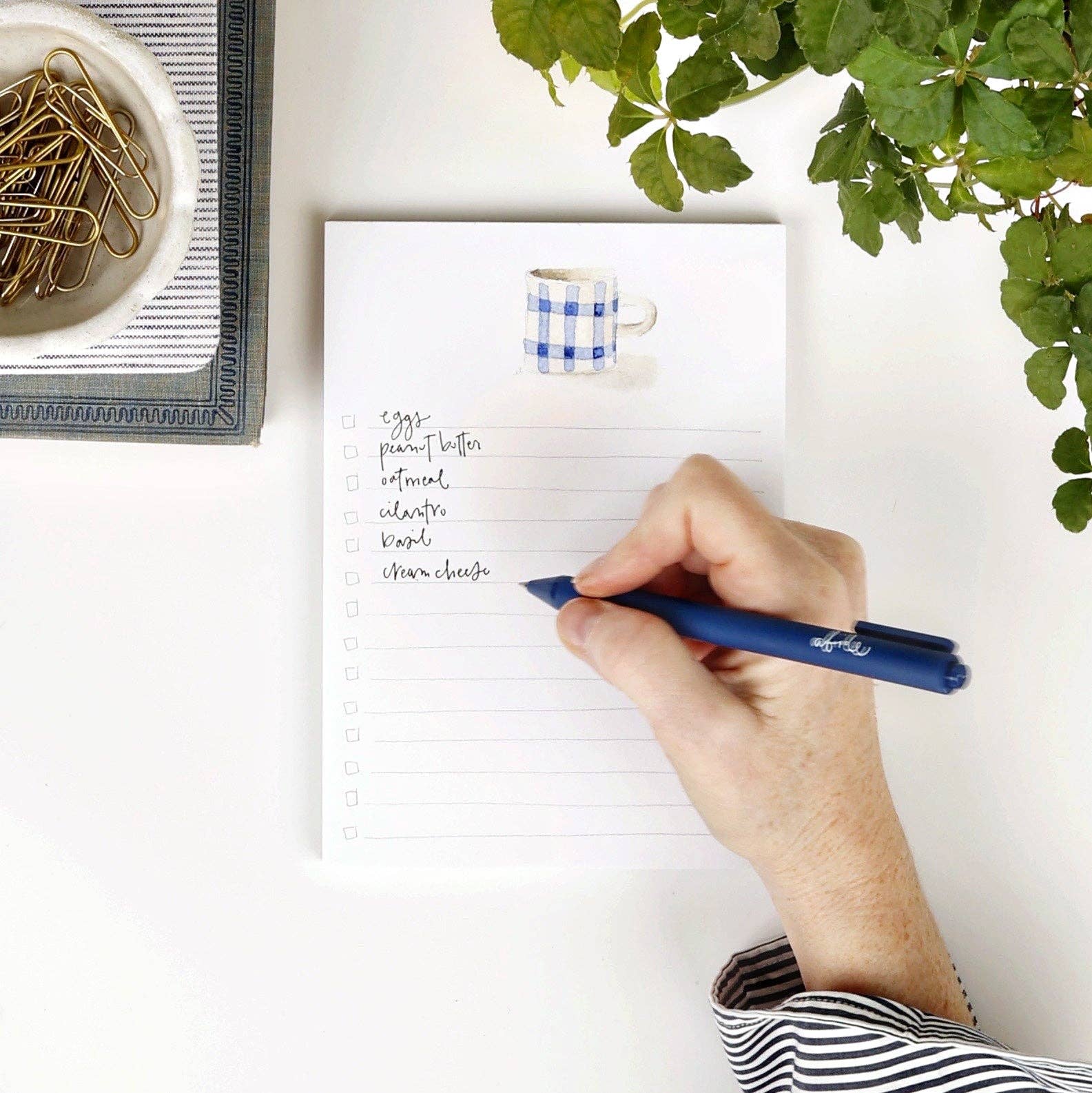 Checklist notepad: Hydrangea bouquet - Persnickety Shop