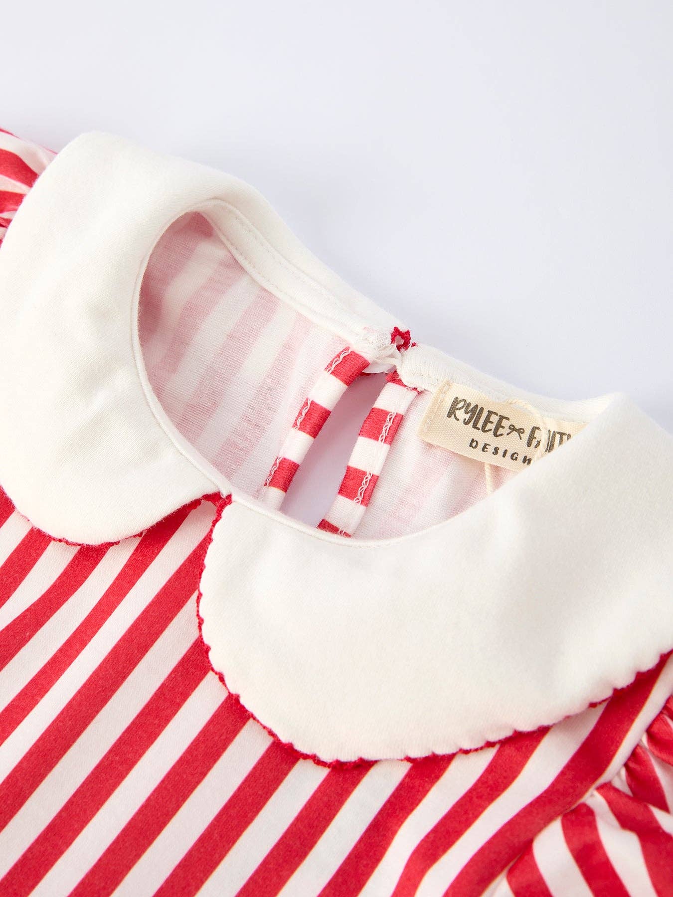 Valentine's Red Stripe Heart Dress for Toddler Girls: 3 - Persnickety Shop