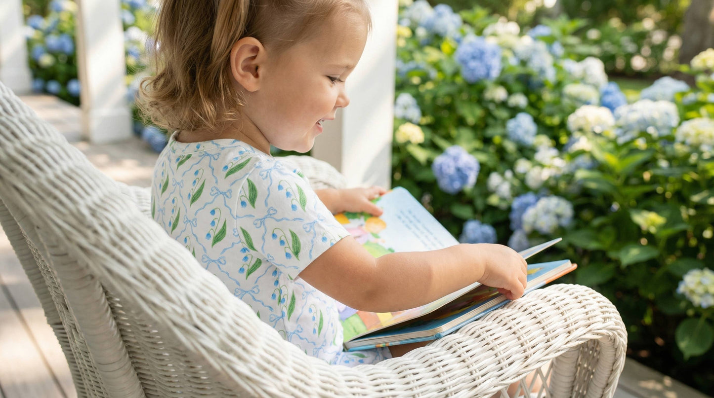 Bluebell Bows Short Sleeve & Shorts Bamboo Sleeper