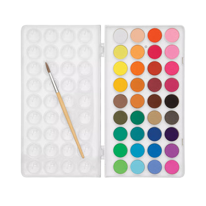 Ooly Lil' Watercolor Paint Pods with Brush - 36 Colors