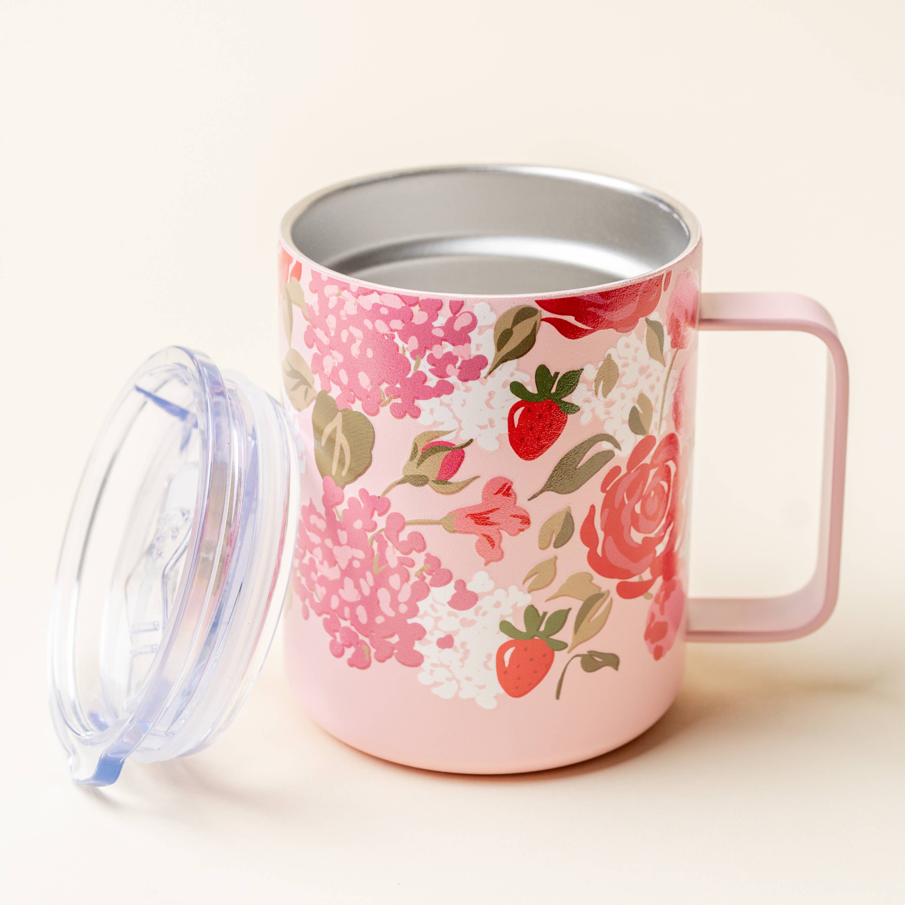 14 oz Insulated Mug-Rose Garden