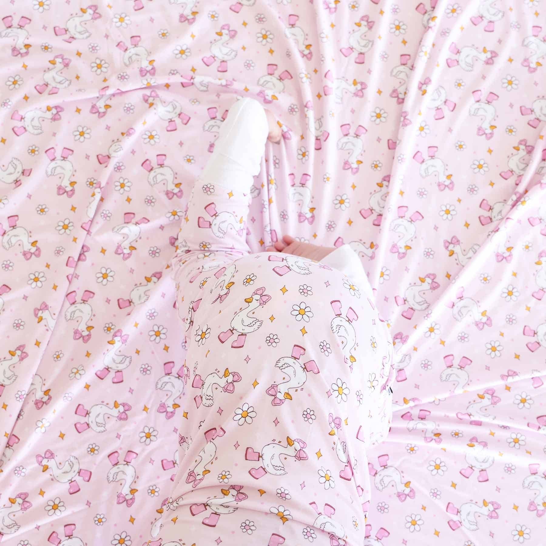 Silly Goose Convertible Zip Romper | Pink: 6-12 months - Persnickety Shop