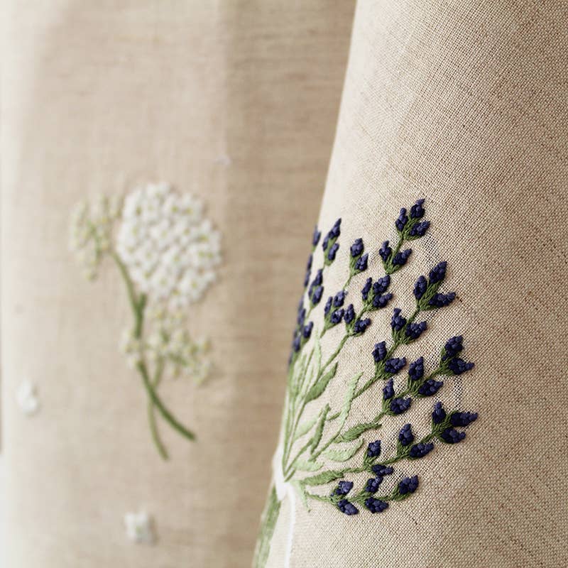 Lavender Linen Guest Towel Natural - Persnickety Shop