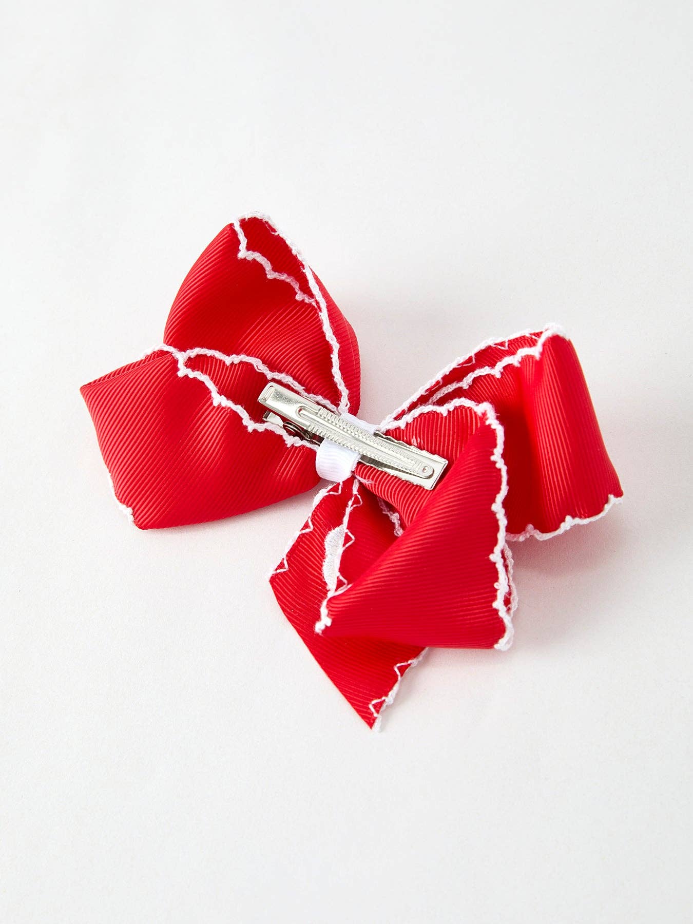 Christmas Santa Hair Bow - Persnickety Shop