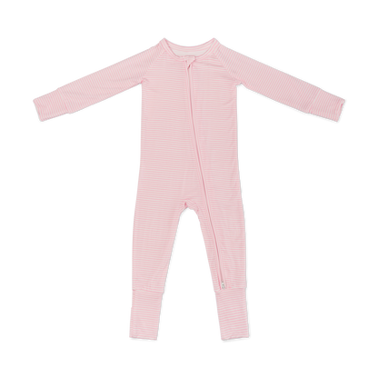 Peony Stripe Bamboo Sleeper: 6-12M - Persnickety Shop