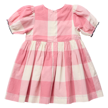 Pink Chicken Girls Herminone Dress - Pink Checks