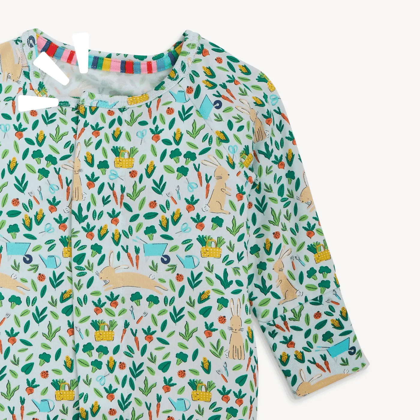 MAGNETIC ME Bunny Garden Modal Magnetic Long Sleeve Pant Pajama - Persnickety Shop