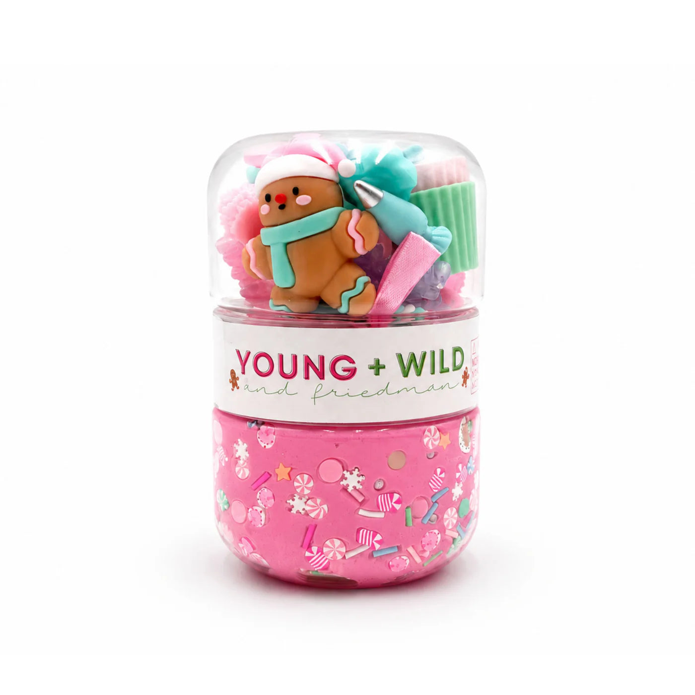 *PRE ORDER* Pastel Gingerbread Grab & Go Dough Jar - YOUNG WILD & FRIEDMAN