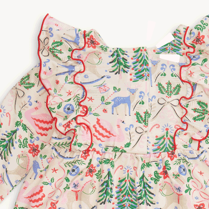 SUGAR PLUM DREAMS MODAL MAGNETIC LITTLE BABY DRESS WITH RUFFLES + LEGGING SET - Persnickety Shop