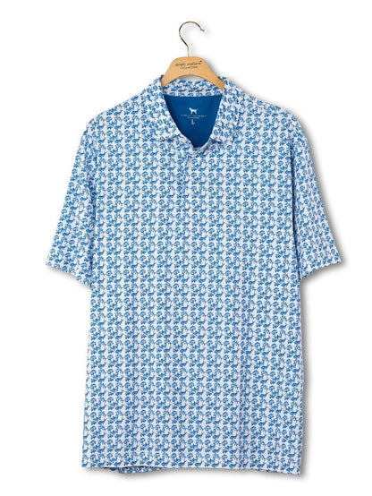 Simply Southern Boy Polo Light Blue-Fish - Persnickety Shop