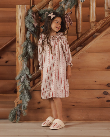 RYLEE + CRU SLIPPERS CANDY CANE LANE