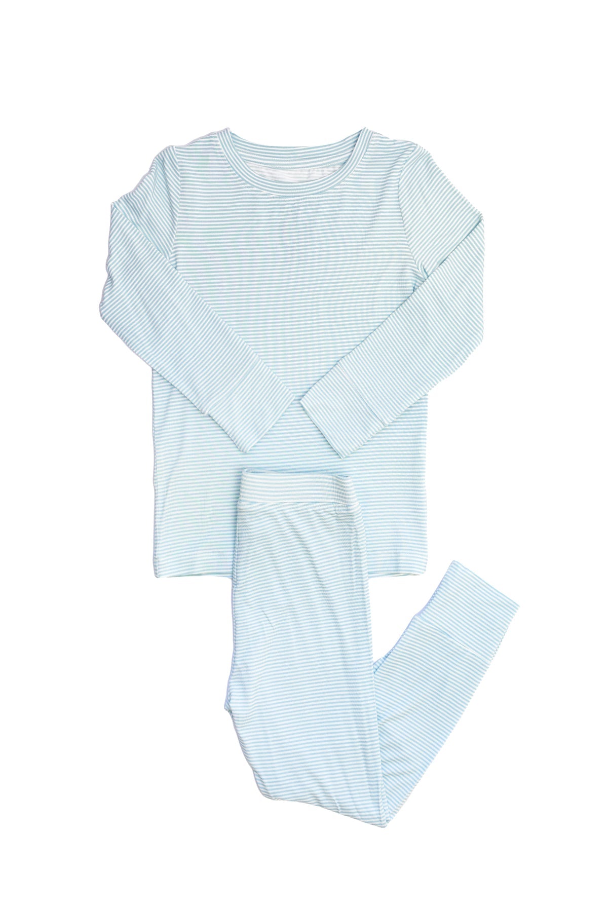Boys Blue Mini Stripe 2 Piece Pajama Set