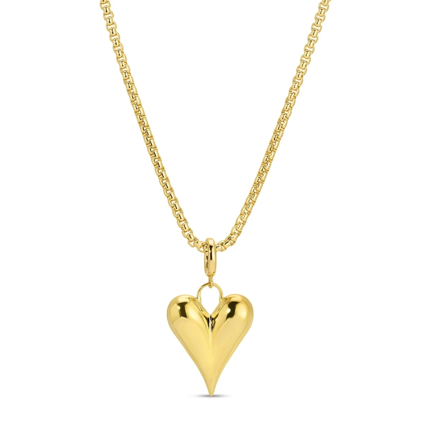 Long or Doubled Up Elongated Bubble Heart Necklace