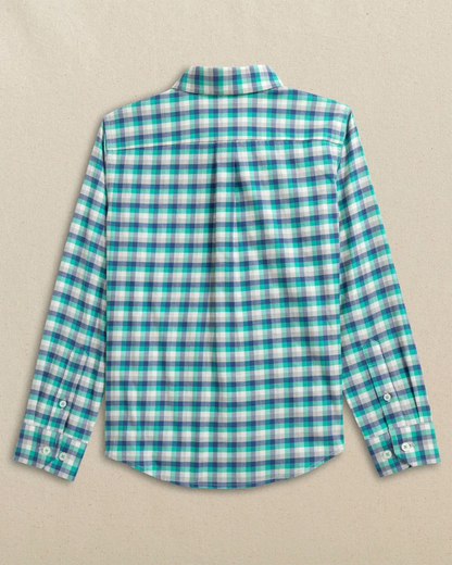 Southern Tide Boys Diamond Cove Heather Skipjack Sport Shirt