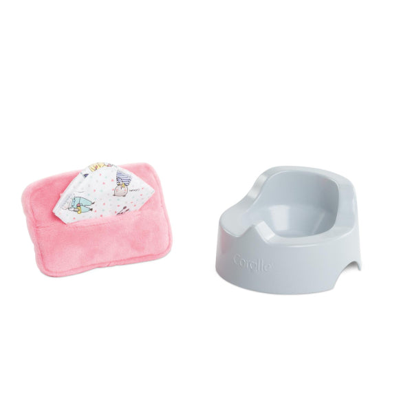 Corolle Potty and Baby Wipe for 12-inch baby doll - Persnickety Shop
