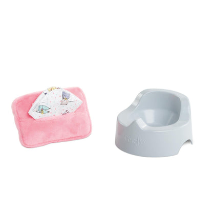 Corolle Potty and Baby Wipe for 12-inch baby doll - Persnickety Shop