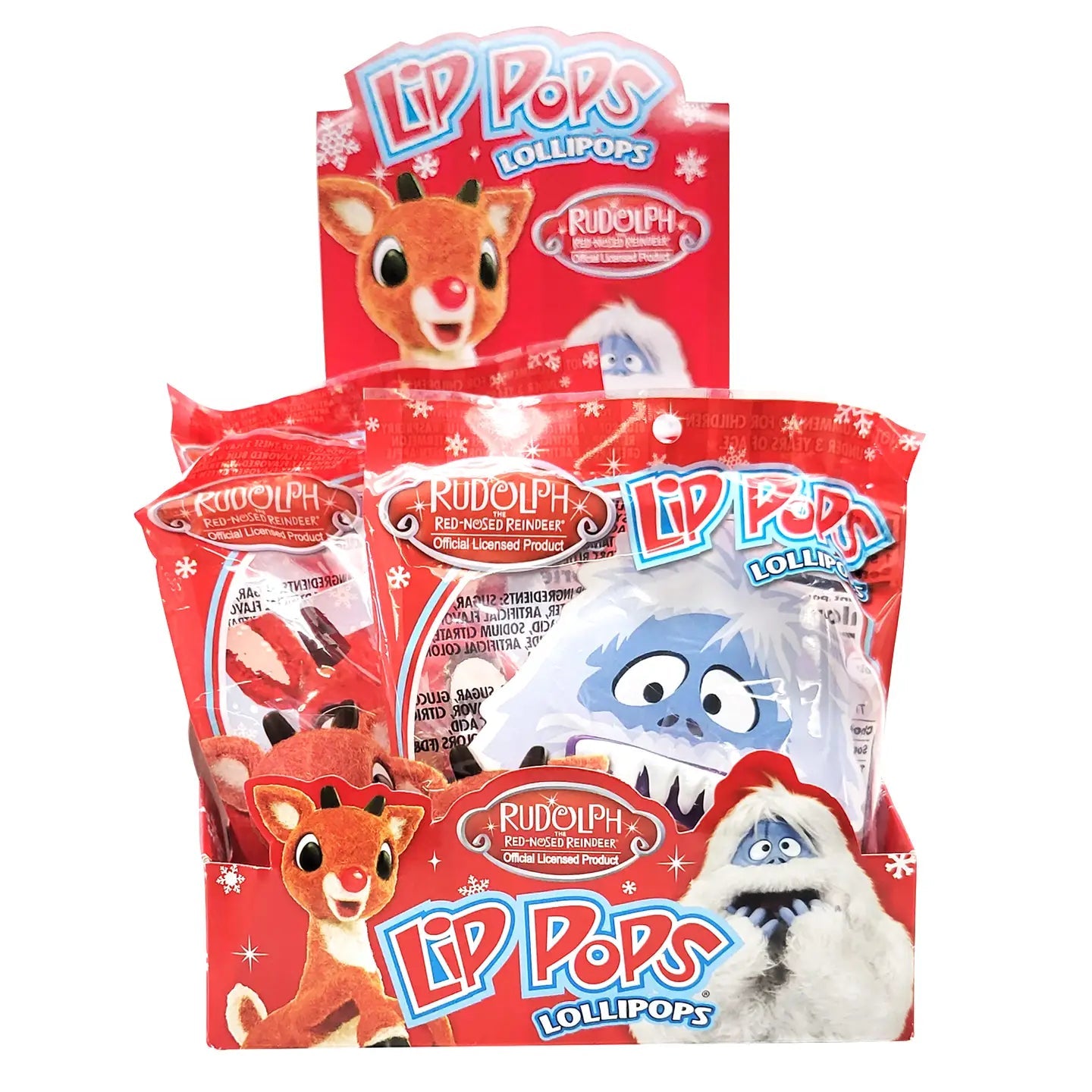 Rudolph the Red-Nosed Reindeer Lip Pops Lollipops - Persnickety Shop