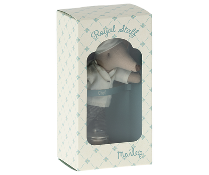 Maileg Chef mouse w. soup pot and spoon - Persnickety Shop