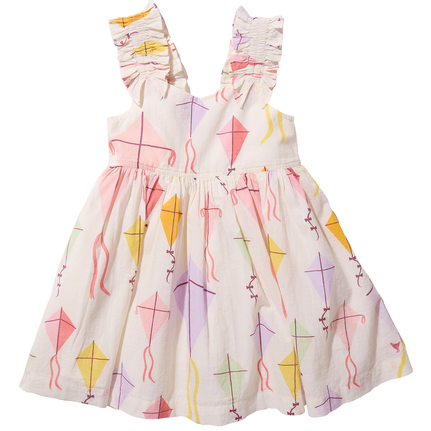 Pink Chicken - Girls Via Dress - Flying Kites - Persnickety Shop