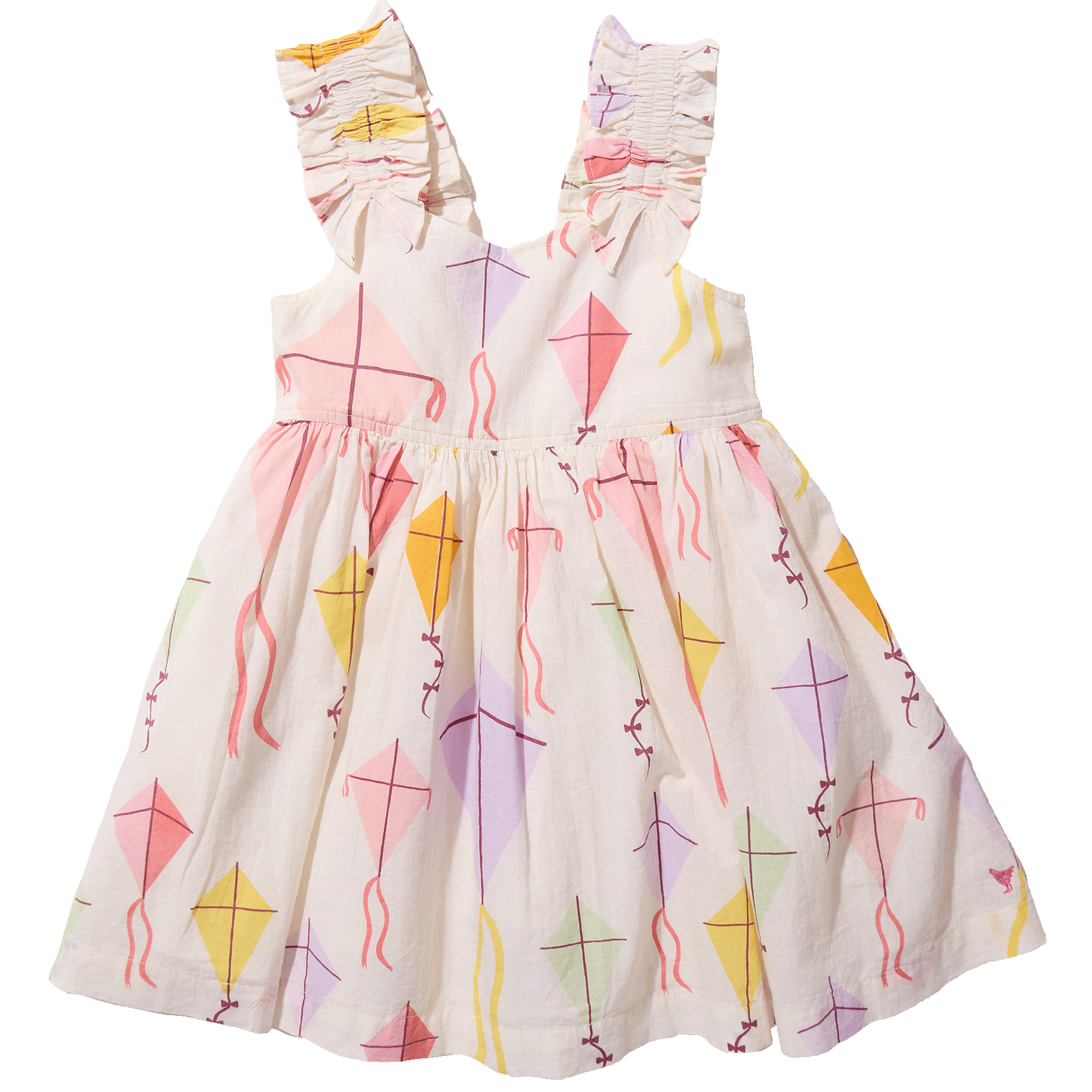 Pink Chicken - Girls Via Dress - Flying Kites - Persnickety Shop