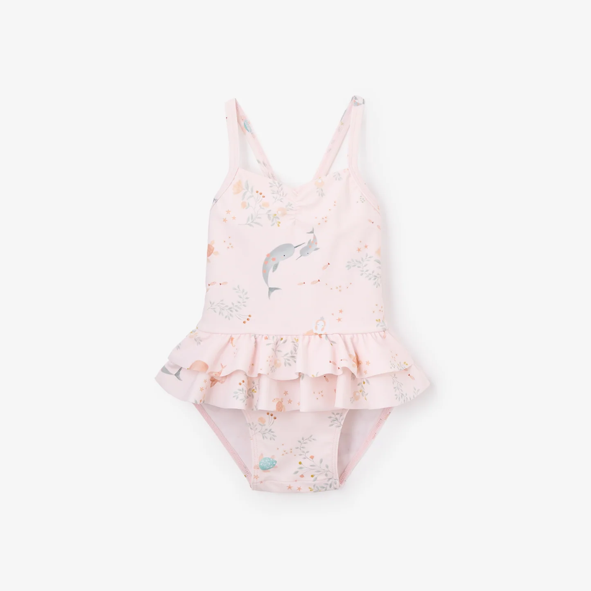 PINK SEA MAGIC BABY RUFFLE SWIMSUIT - Persnickety Shop
