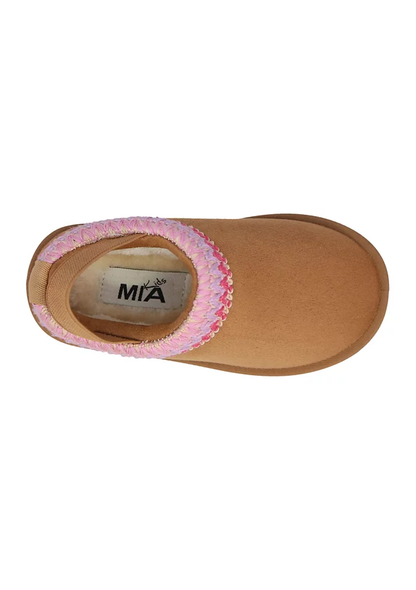 Mia Little Kid Girls Lil Tabbee Chestnut Cozy Clogs TODDLER